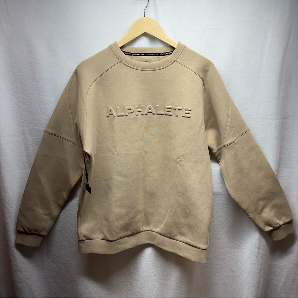 Alphalete Men's Tan Crewneck Sweater‎